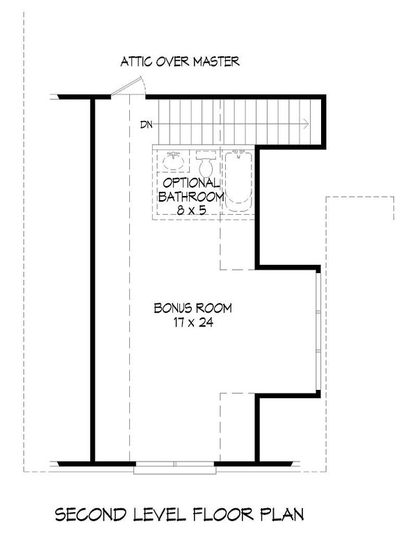 Modern Floor Plan - Upper Floor Plan #932-553