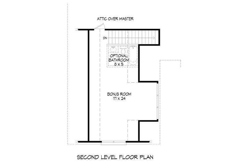 House Blueprint - Floor Plan - Upper Floor for Modern House Plan #932-553 - 3 bed, 2 bath