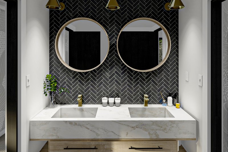 Architectural House Design - Interior - Bathroom 1 for Modern House Plan #455-284 - 4 bed, 3.5 bath
