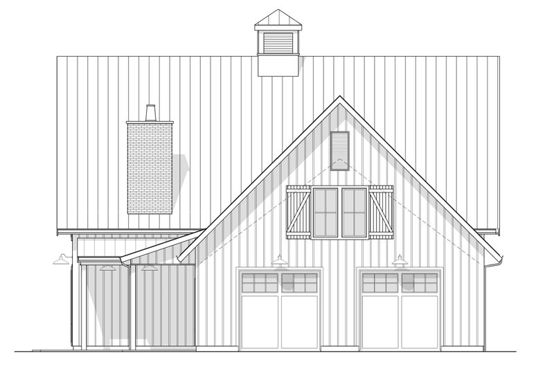 Home Plan - Exterior - Other Elevation 2 for Barndominium House Plan #1114-56 - 4 bed, 3 bath