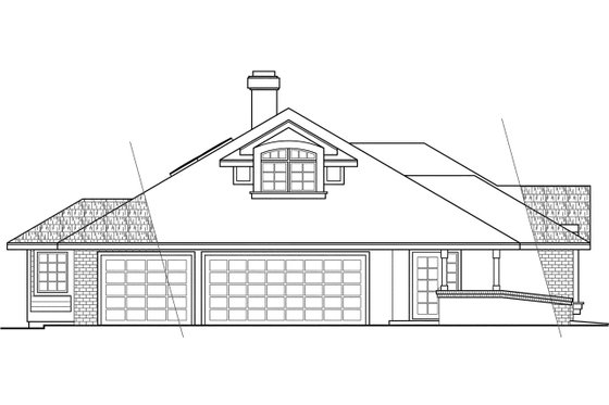 Exterior - Other Elevation House Plan #124-402 - 3 bed, 3 bath