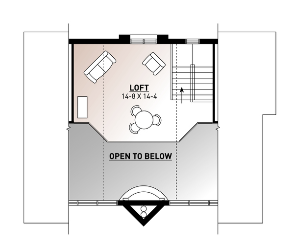 Home Plan - Modern Floor Plan - Upper Floor Plan #23-2023