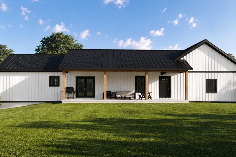 Home Plan - Exterior - Rear Elevation for Country House Plan #1064-499 - 3 bed, 2.5 bath