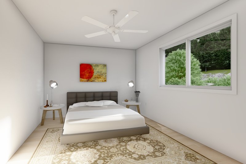 Architectural House Design - Interior - Master Bedroom for Craftsman House Plan #126-221 - 3 bed, 2 bath