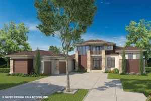 Contemporary Exterior - Front Elevation Plan #930-461