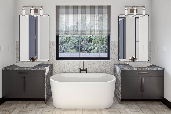 Interior - Master Bathroom for Barndominium House Plan #455-612 - 3 bed, 2.5 bath