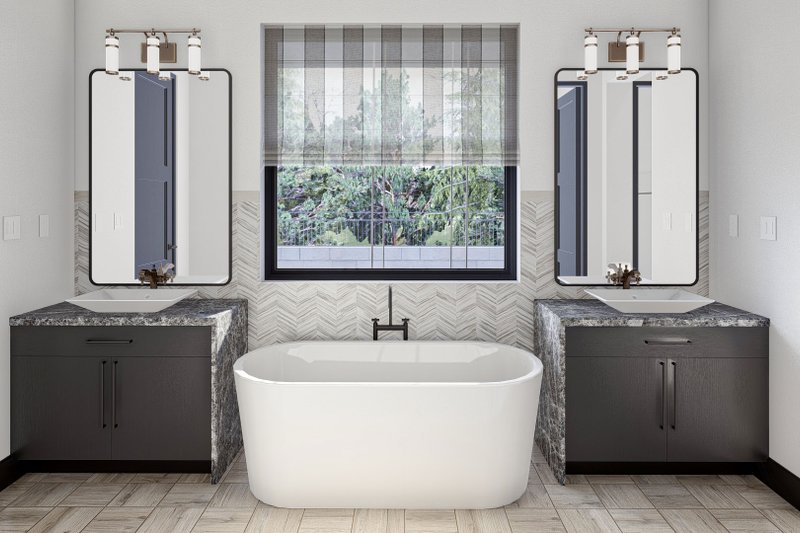 House Blueprint - Interior - Master Bathroom for Barndominium House Plan #455-612 - 3 bed, 2.5 bath