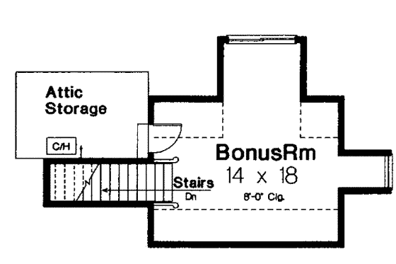 Floor Plan - Other Floor for European House Plan #310-249 - 3 bed, 2.5 bath