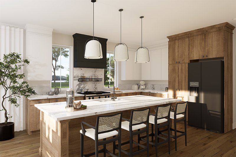 House Blueprint - Interior - Kitchen for Craftsman House Plan #23-2868 - 1 bed, 1 bath