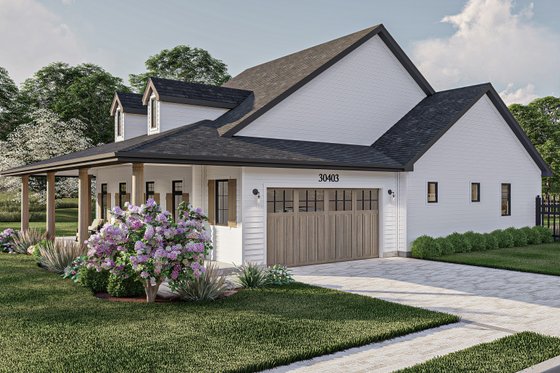 Exterior - Other Elevation for Southern House Plan #455-546 - 3 bed, 2 bath