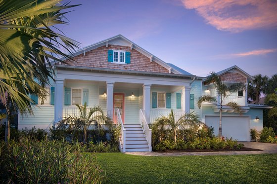 Exterior - Front Elevation 4 for Cottage House Plan #938-87 - 4 bed, 3 bath