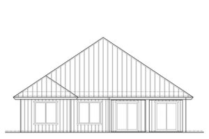 Exterior - Rear Elevation for Farmhouse House Plan #938-106 - 4 bed, 2 bath