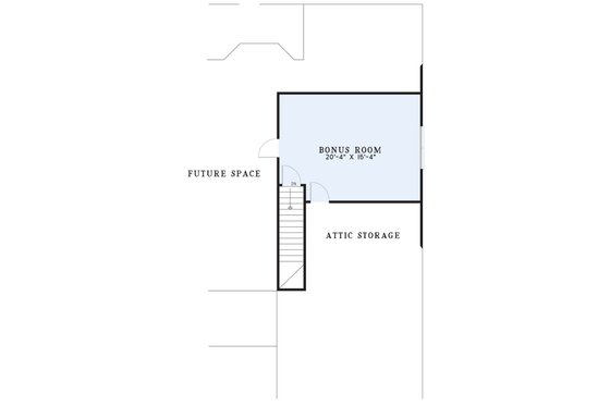 Floor Plan - Upper Floor for Colonial House Plan #17-2758 - 4 bed, 2.5 bath
