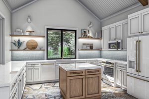 Interior - Kitchen for Modern House Plan #455-650, 1 bath