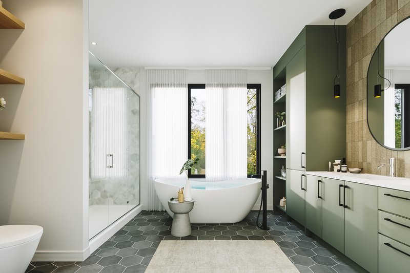 Home Plan - Interior - Master Bathroom for Farmhouse House Plan #23-2769 - 3 bed, 2 bath