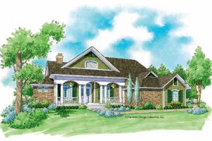 Country Exterior - Front Elevation Plan #930-231