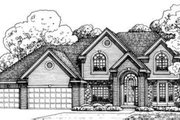 Traditional Style House Plan - 4 Beds 3 Baths 2674 Sq/Ft Plan #20-1652 