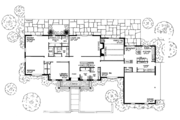 Country Style House Plan - 4 Beds 3 Baths 3850 Sq/Ft Plan #72-583 Floor 
