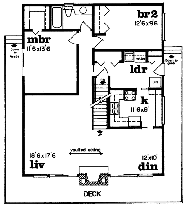 House Plan Design - Contemporary Floor Plan - Main Floor Plan #47-918