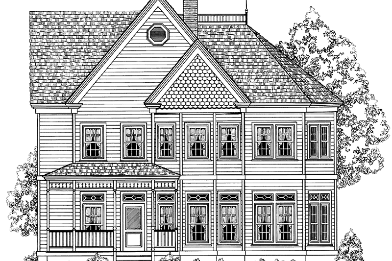 House Design - Victorian Exterior - Front Elevation Plan #1014-23