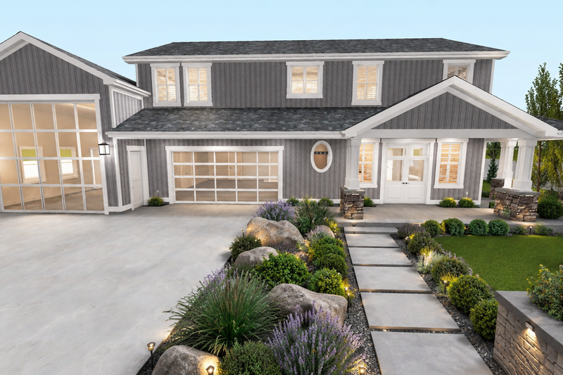 Dream House Plan - Exterior - Front Elevation 2 for Barndominium House Plan #1060-497 - 3 bed, 2.5 bath