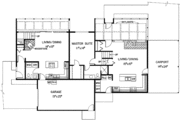 Contemporary Style House Plan - 2 Beds 2 Baths 2552 Sq/Ft Plan #60-779 