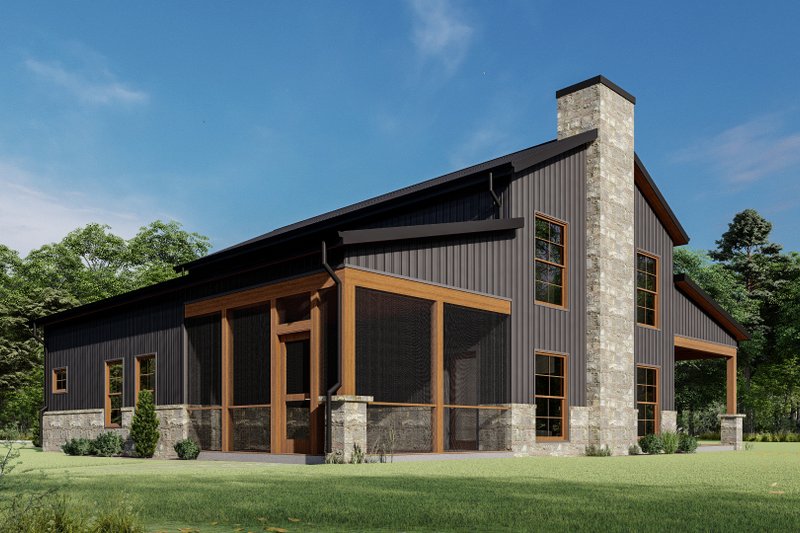 Home Plan - Exterior - Other Elevation 4 for Barndominium House Plan #1092-43 - 4 bed, 2.5 bath