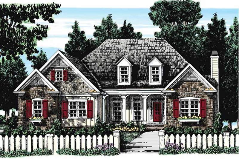 Home Plan - Exterior - Front Elevation 5 for European House Plan #927-273 - 3 bed, 2.5 bath