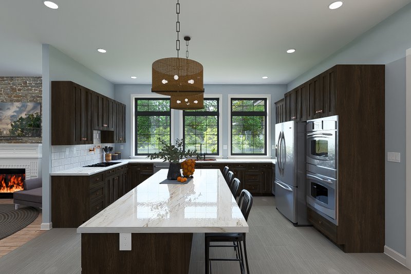 House Blueprint - Interior - Kitchen 1 for Farmhouse House Plan #1060-238 - 3 bed, 2.5 bath