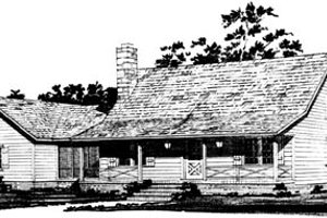 Country Exterior - Front Elevation Plan #10-226