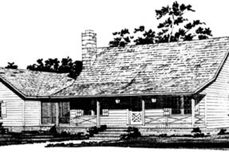 Country Style House Plan - 3 Beds 2 Baths 1550 Sq/Ft Plan #10-226