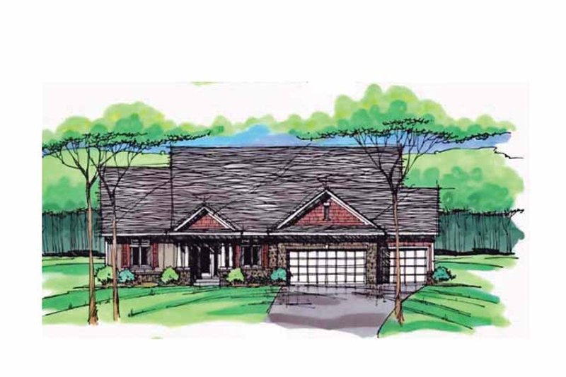 Home Plan - Exterior - Front Elevation 4 for Country House Plan #51-999 - 5 bed, 3 bath