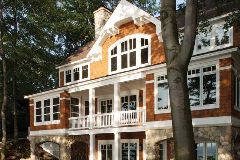 Architectural House Design - Exterior - Rear Elevation 1 for Craftsman House Plan #928-64 - 3 bed, 3.5 bath