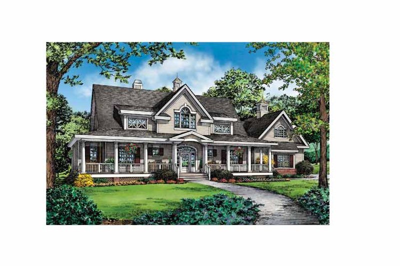Home Plan - Exterior - Front Elevation 3 for Country House Plan #929-857 - 3 bed, 3 bath