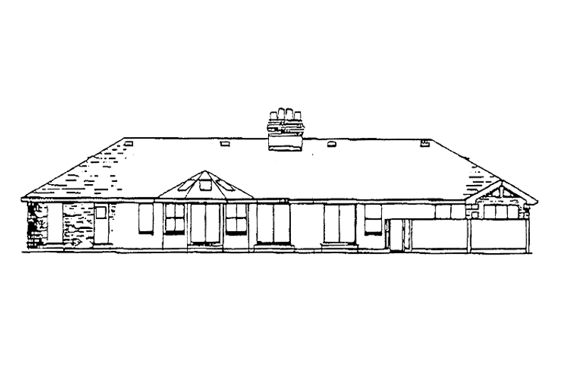 Dream House Plan - Exterior - Rear Elevation for Colonial House Plan #47-683 - 4 bed, 2.5 bath