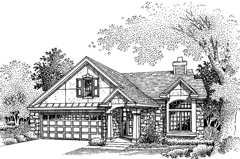 Dream House Plan - Craftsman Exterior - Front Elevation Plan #320-531