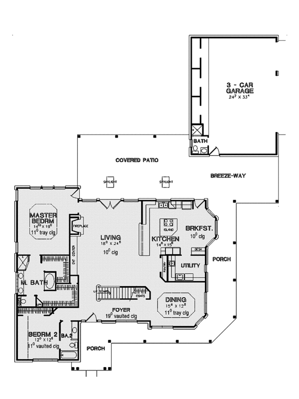 Dream House Plan - Country Floor Plan - Main Floor Plan #472-339