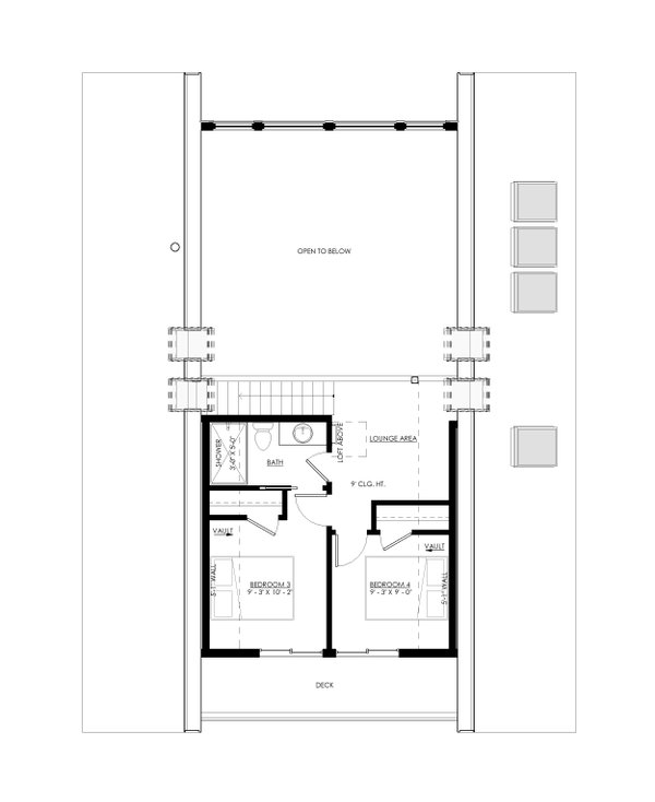 Cottage Floor Plan - Upper Floor Plan #1114-33