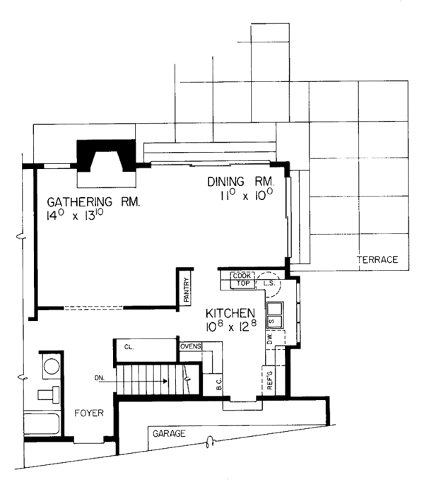 Architectural House Design - Ranch Floor Plan - Other Floor Plan #72-776