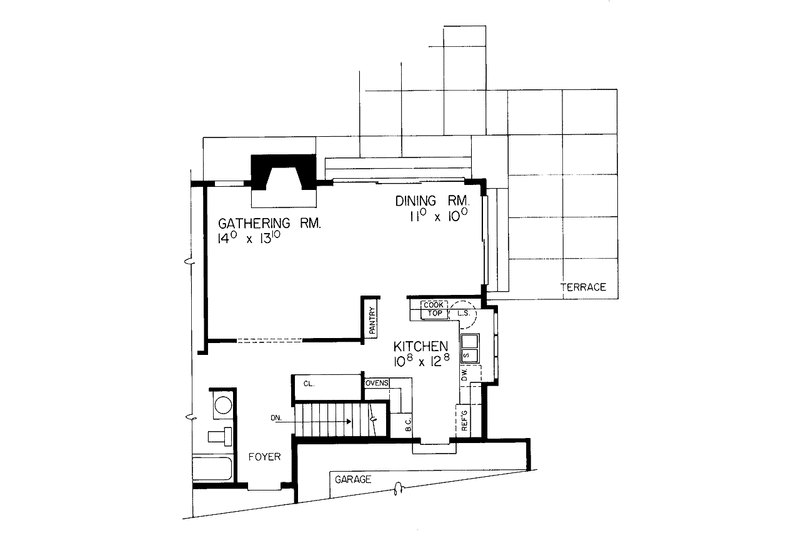 Home Plan - Floor Plan - Other Floor for Ranch House Plan #72-776 - 2 bed, 2 bath