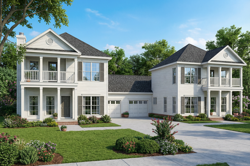 House Plan Design - Exterior - Front Elevation 2 for Southern House Plan #17-2265 - 3 bed, 2.5 bath