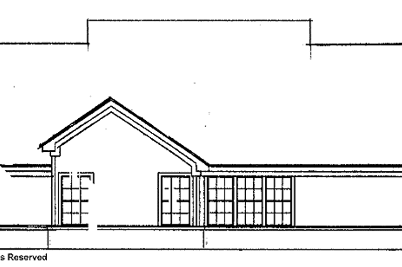 Home Plan - Exterior - Rear Elevation for Traditional House Plan #952-220 - 3 bed, 2 bath