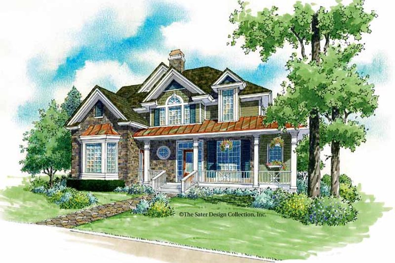 Dream House Plan - Victorian Exterior - Front Elevation Plan #930-180
