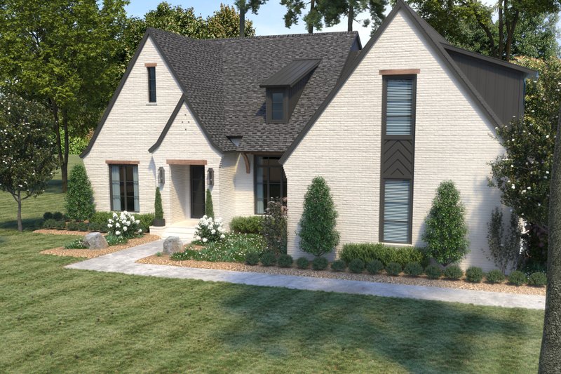 Architectural House Design - Exterior - Front Elevation 5 for Modern House Plan #1074-58 - 3 bed, 3.5 bath