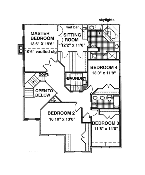 Architectural House Design - Country Floor Plan - Upper Floor Plan #953-118