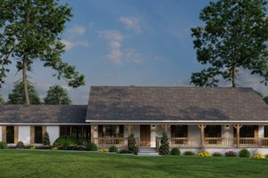 Architectural House Design - Country Exterior - Front Elevation Plan #17-2612