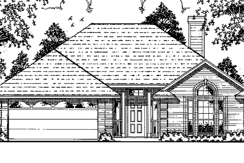 Home Plan - Country Exterior - Front Elevation Plan #42-677