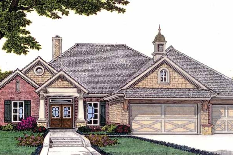 Home Plan - Craftsman Exterior - Front Elevation Plan #310-1228