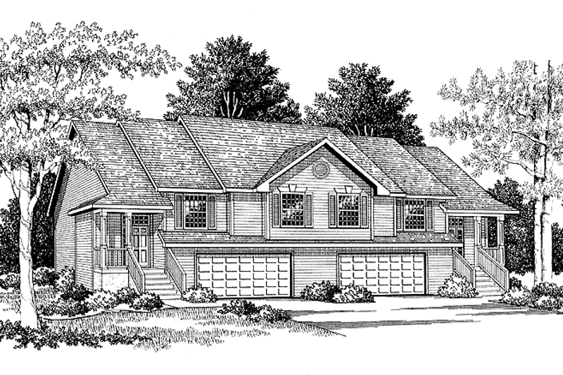 Dream House Plan - Contemporary Exterior - Front Elevation Plan #70-1386
