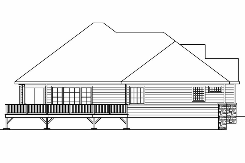 Home Plan - Exterior - Other Elevation 1 for Country House Plan #124-670 - 4 bed, 3.5 bath